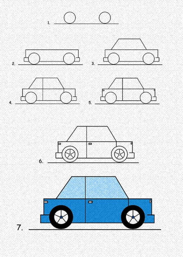 How To Draw A Cartoon Car: Step by Step Tutorial - Cartoon District