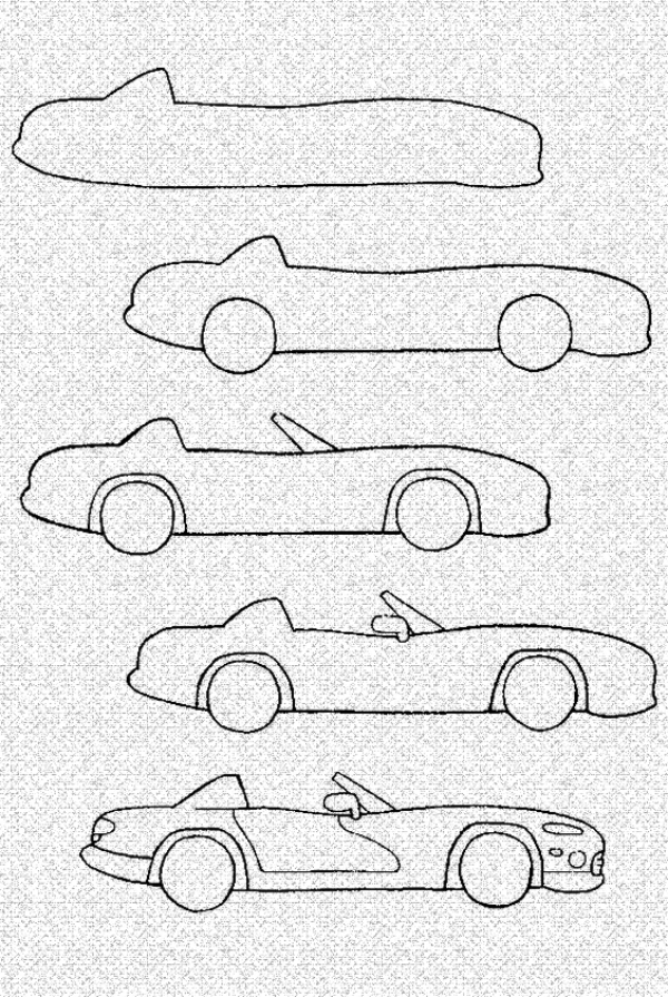 How To Draw A Cartoon Car: Step by Step Tutorial00003 - Cartoon District