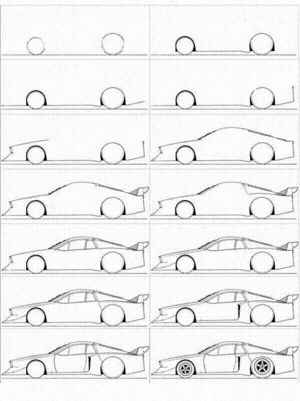 How To Draw A Cartoon Car: Step by Step Tutorial