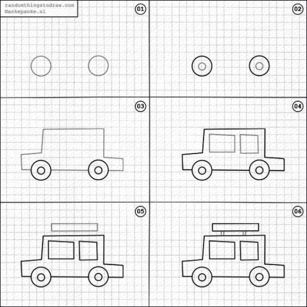 How To Draw A Cartoon Car: Step by Step Tutorial