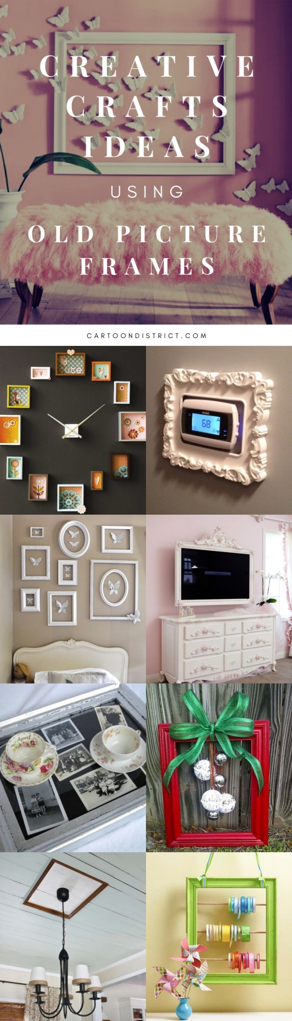 Creative-Crafts-Ideas-using-Old-Picture-frames