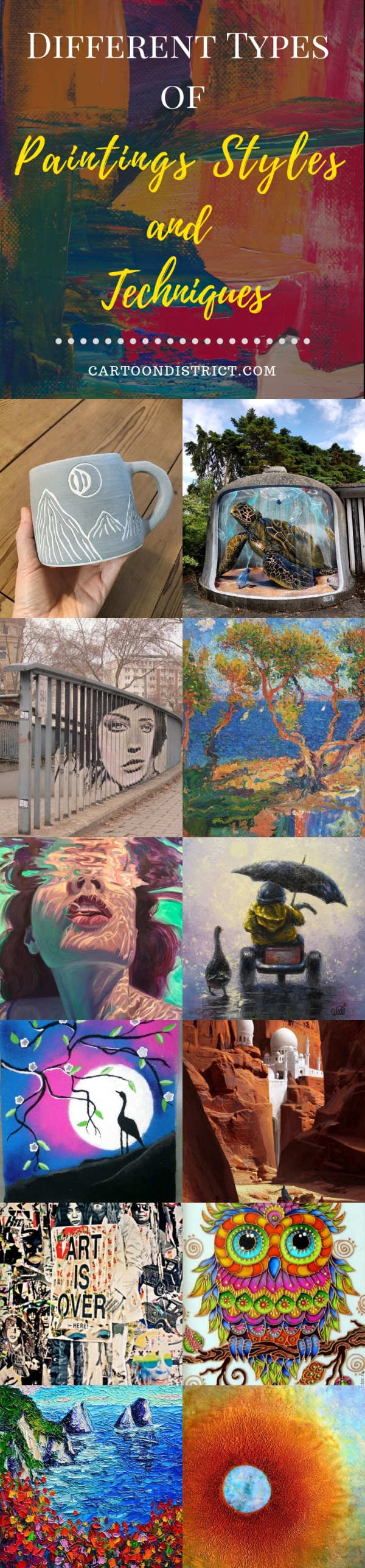 Different Types of Paintings Styles and Techniques