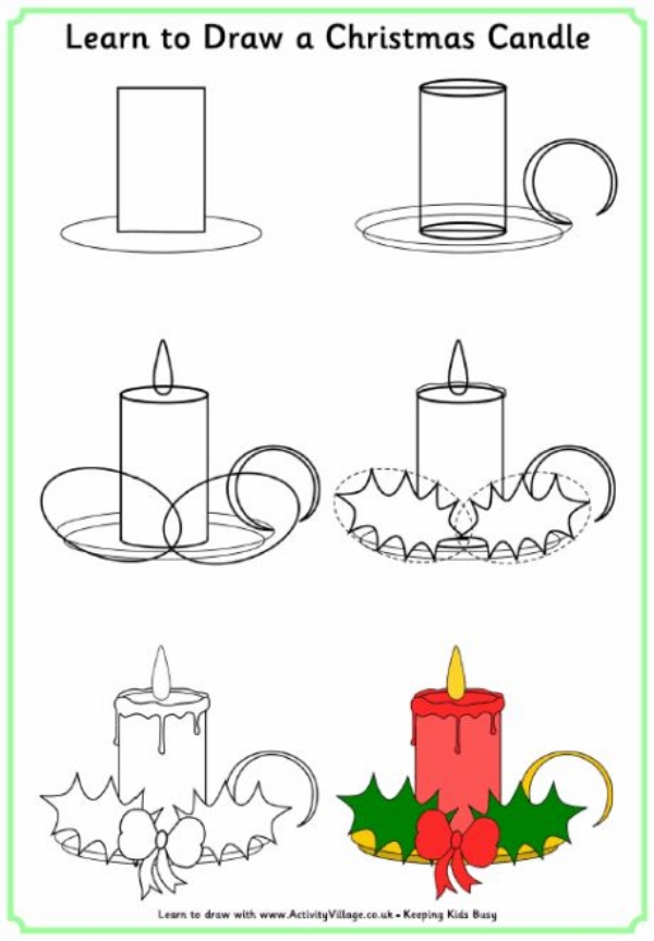 Beautiful and Easy Christmas Drawings for Kids