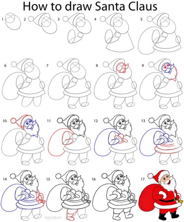 Beautiful and Easy Christmas Drawings for Kids