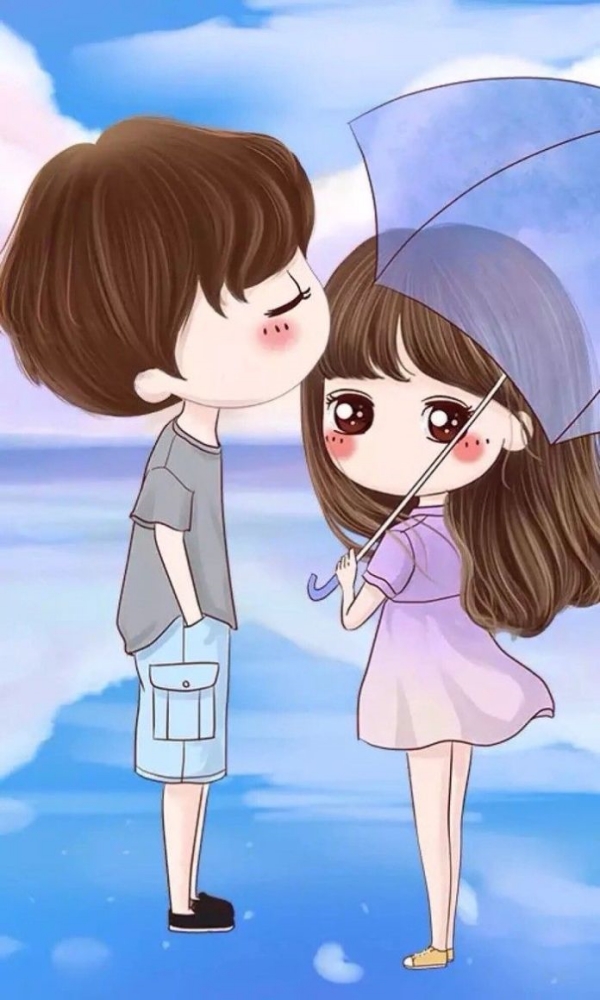 40 Romantic Couple Cartoon Love Photos HD - Cartoon District
