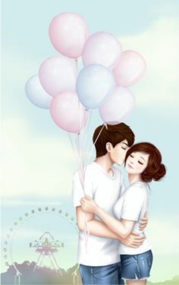 40 Romantic Couple Cartoon Love Photos HD - Cartoon District