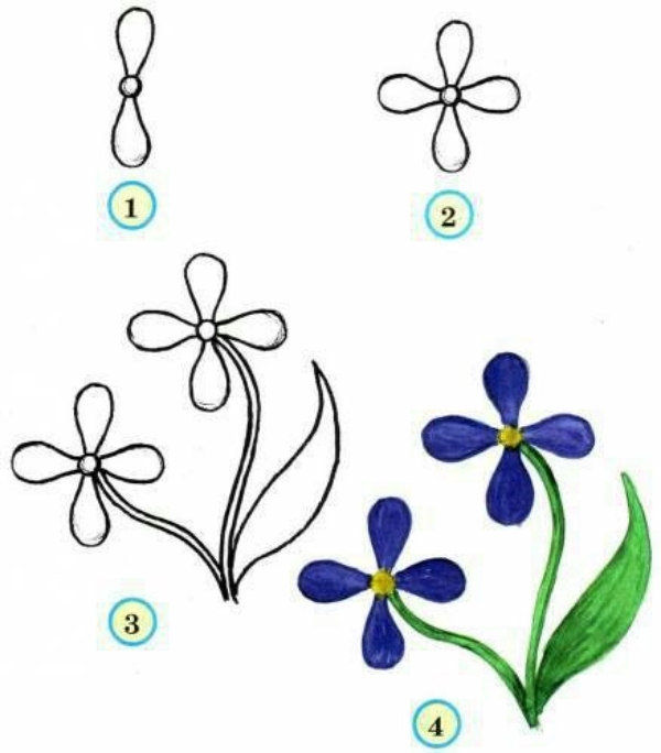 Simple and Easy Flower Drawings for Beginners