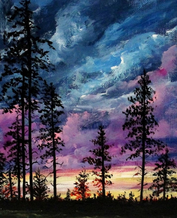Easy Acrylic Landscape Painting Ideas for Beginners