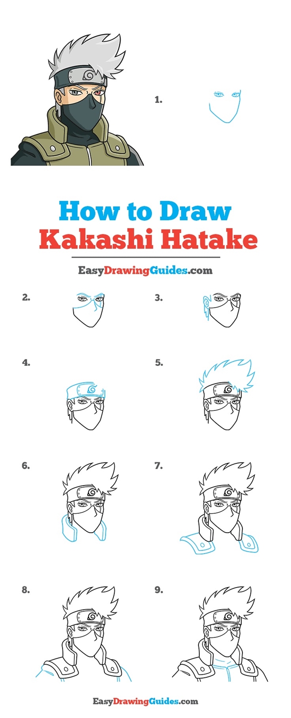 How to Draw Kakashi Hatake