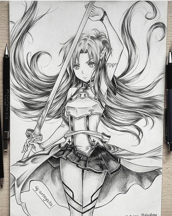 Sword Art Online Drawing