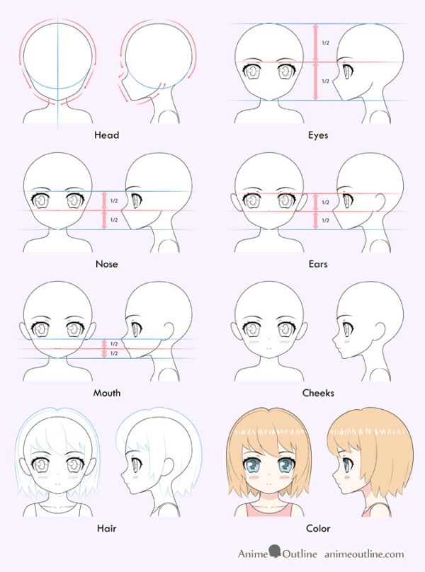 Cool Anime Drawing Ideas and Sketches For Beginners/How to Draw Anime Girl