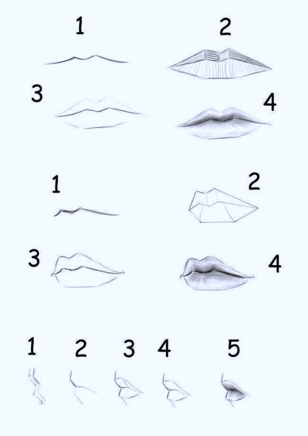 Cool Anime Drawing Ideas and Sketches For Beginners/How to Draw Anime Lips