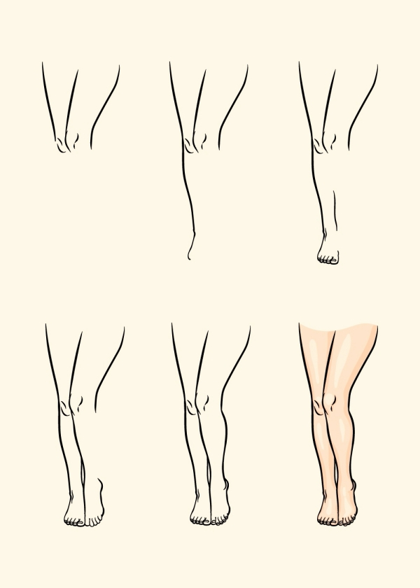 cool-and-easy-things-to-draw-when-bored/How to Draw Legs | Body Part Drawing