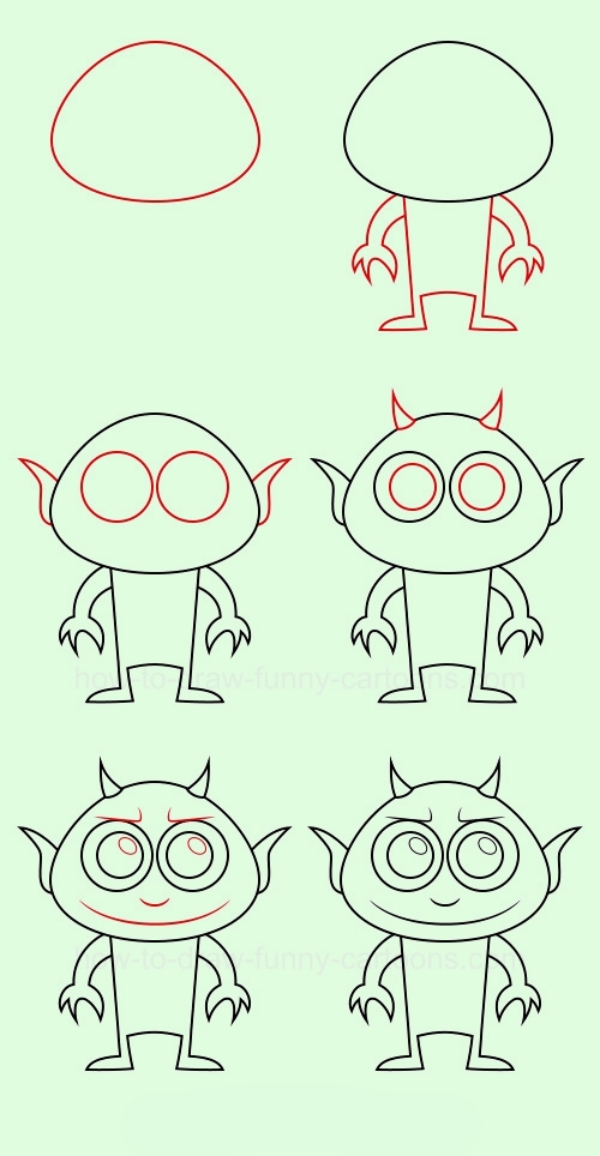 Cool and Simple Drawings Ideas To Kill Time/How to draw a Demon