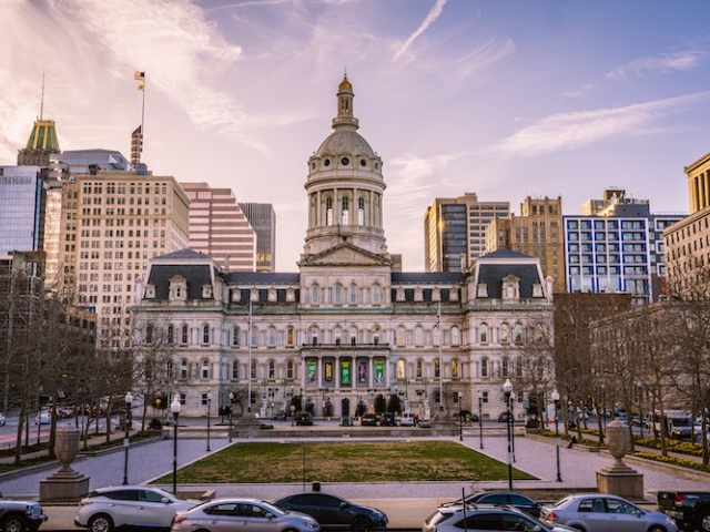 A view of Baltimore City Hall