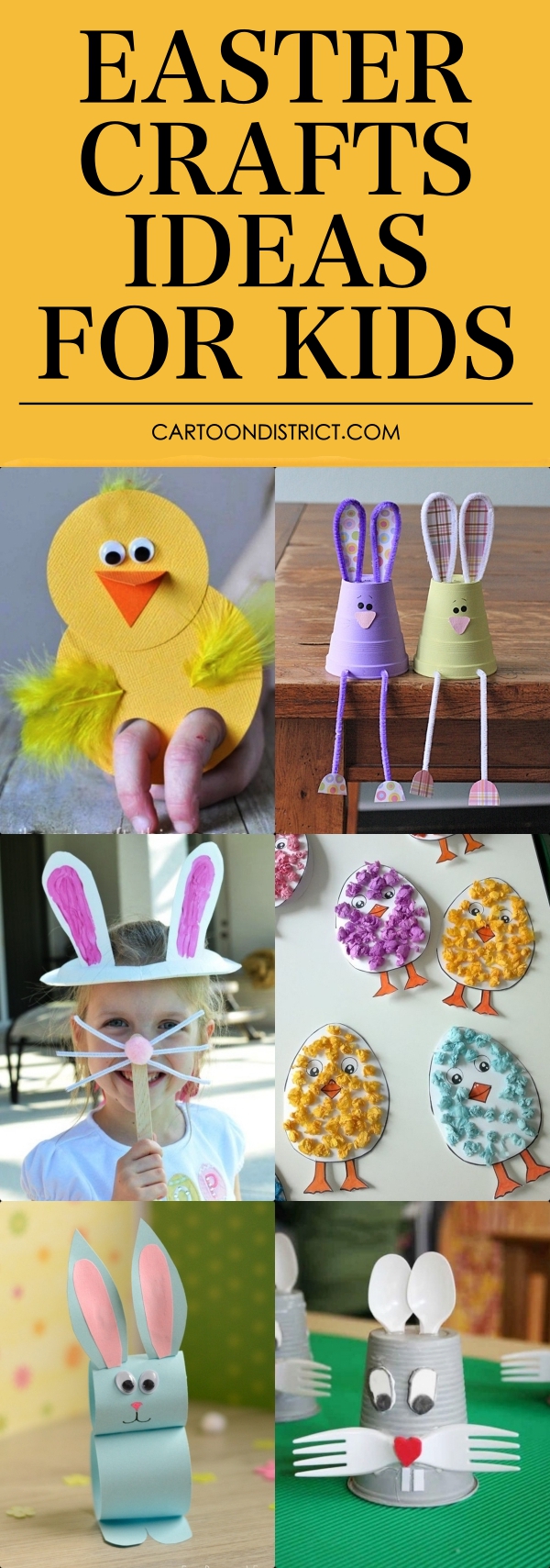 55 Effortless Easter Crafts Ideas for Kids to Make