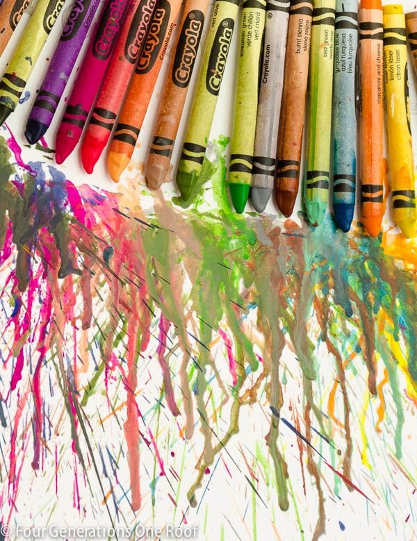 42 DIY Melted Crayon Art Ideas on Canvas