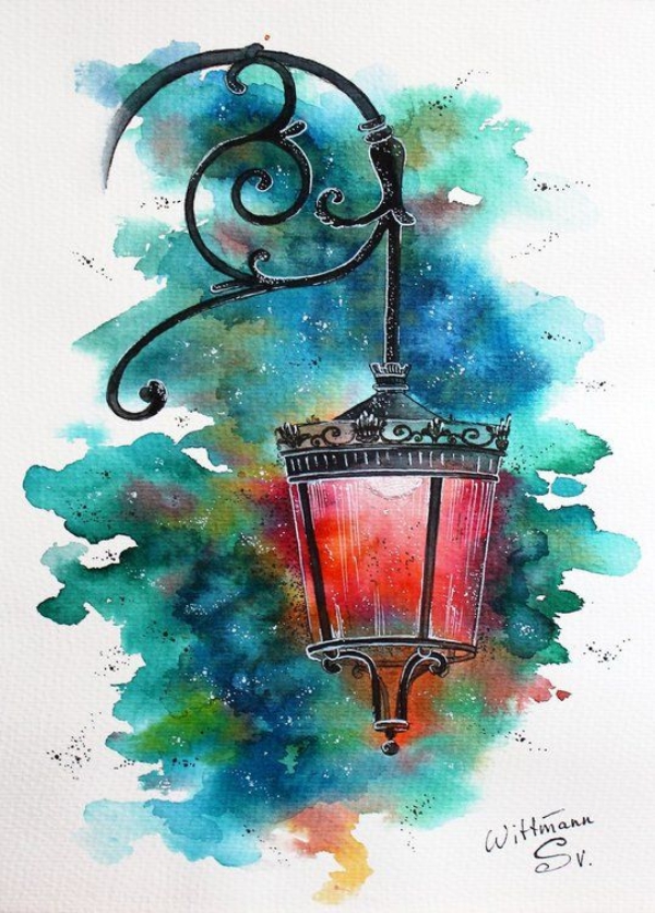 Easy Watercolor Painting Ideas on Canvas