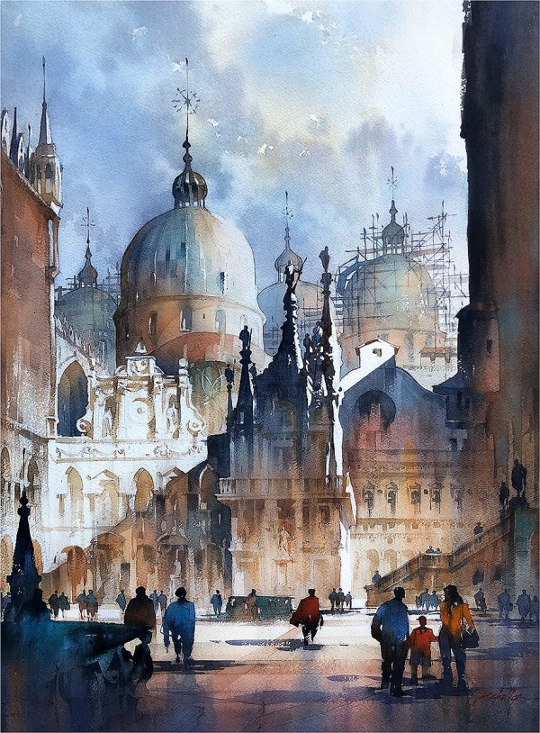 Easy Watercolor Painting Ideas on Canvas