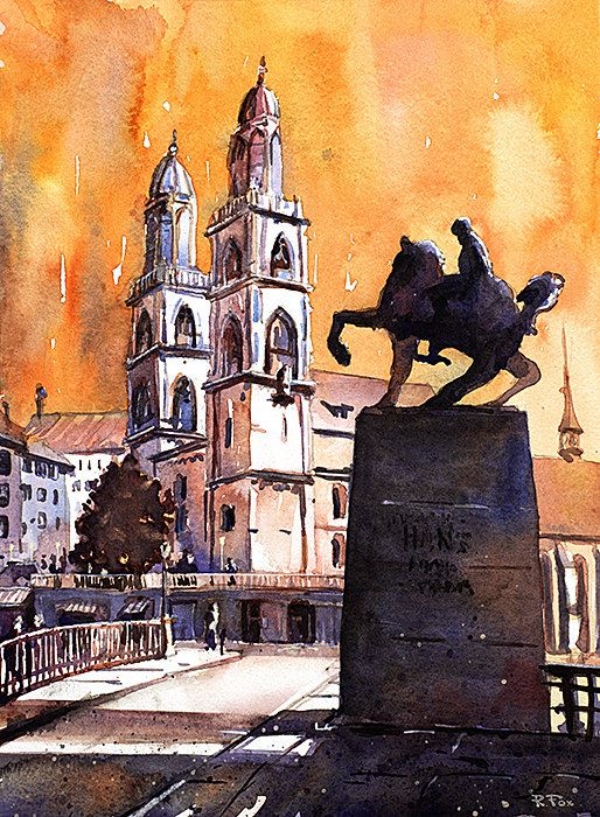 Easy Watercolor Painting Ideas on Canvas