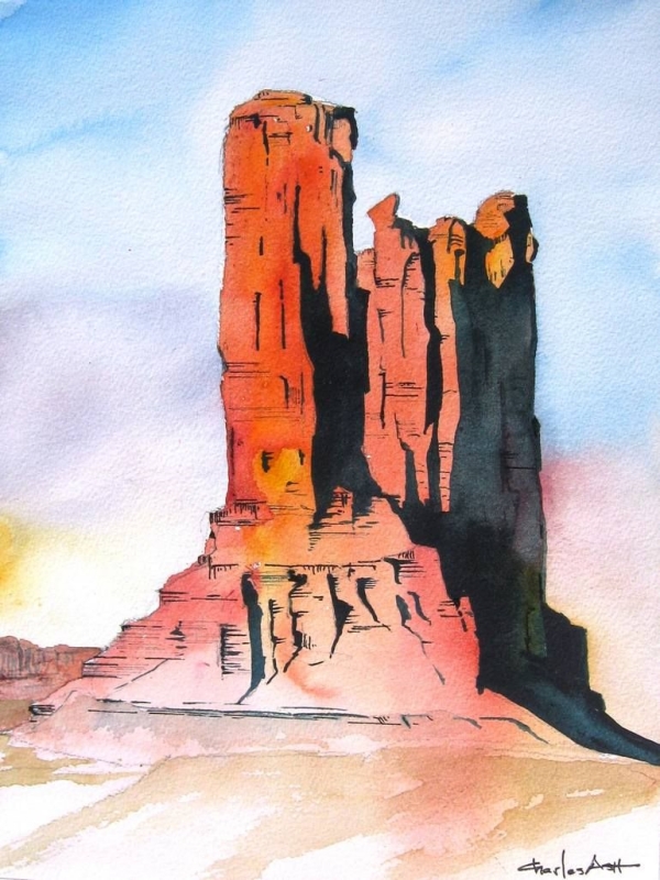 Easy Watercolor Painting Ideas on Canvas
