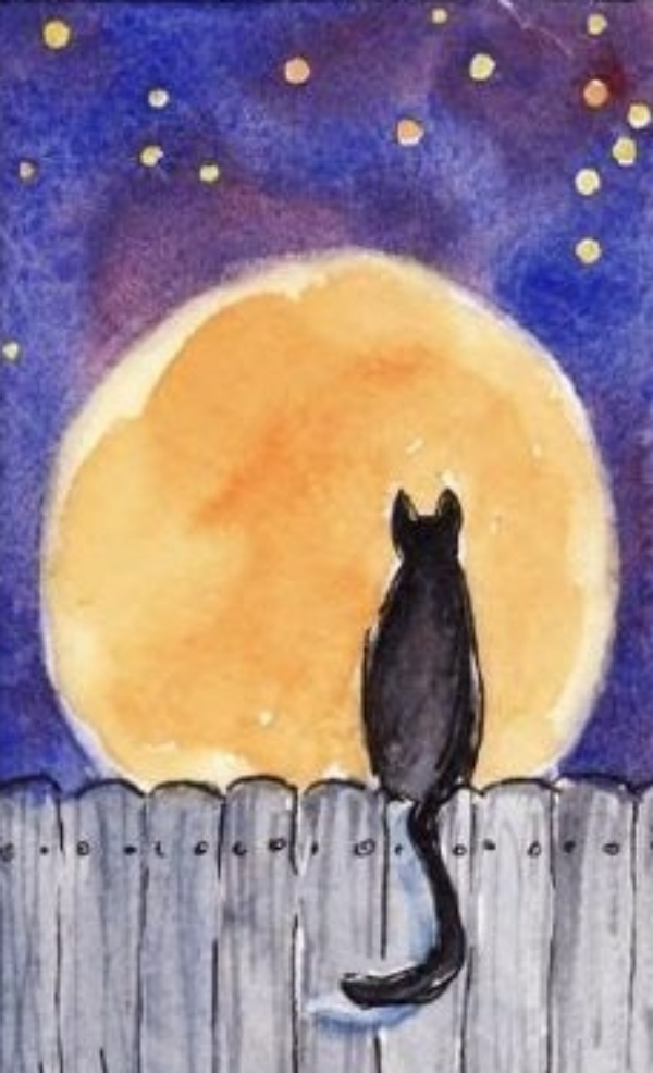 Easy Watercolor Painting Ideas on Canvas